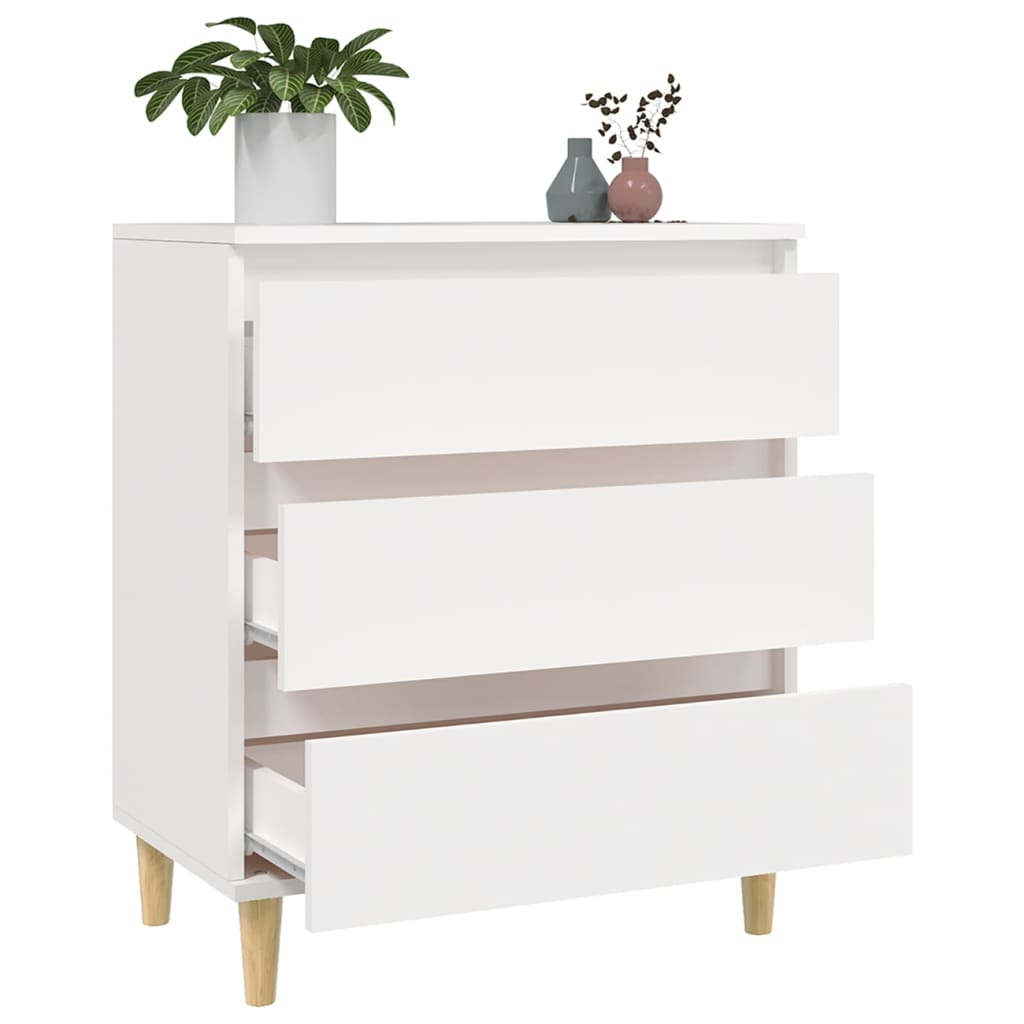 Credenza Bianca 60x35x70 cm in Legno Multistrato - homemem39