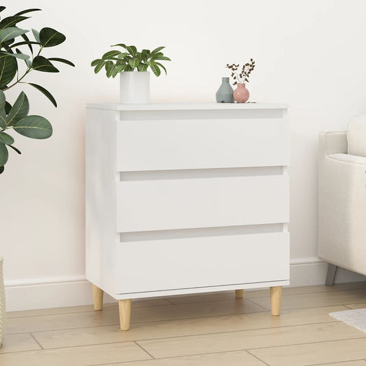 Credenza Bianca 60x35x70 cm in Legno Multistrato - homemem39