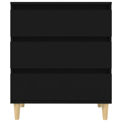 Credenza Nero 60x35x70 cm in Legno Multistrato - homemem39