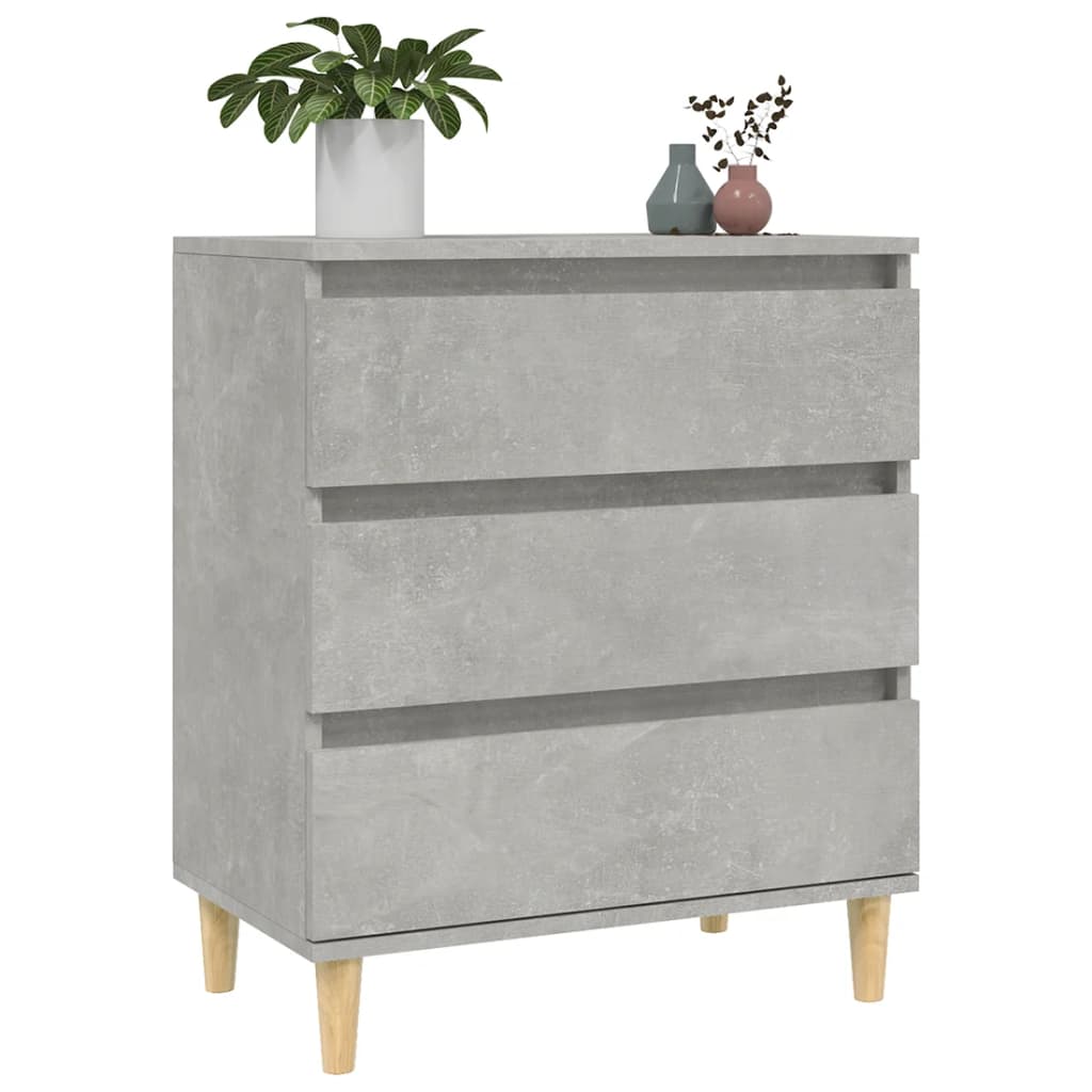 Credenza Grigio Cemento 60x35x70 cm in Legno Multistrato - homemem39