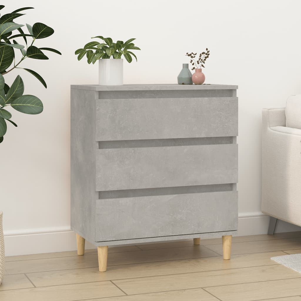 Credenza Grigio Cemento 60x35x70 cm in Legno Multistrato - homemem39