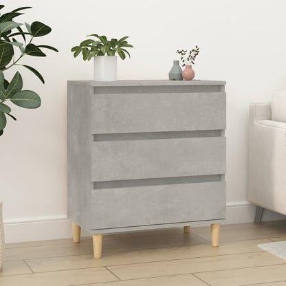 Credenza Grigio Cemento 60x35x70 cm in Legno Multistrato - homemem39