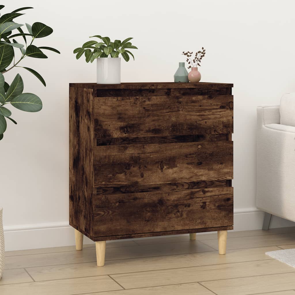 Credenza Rovere Fumo 60x35x70 cm in Legno Multistrato - homemem39