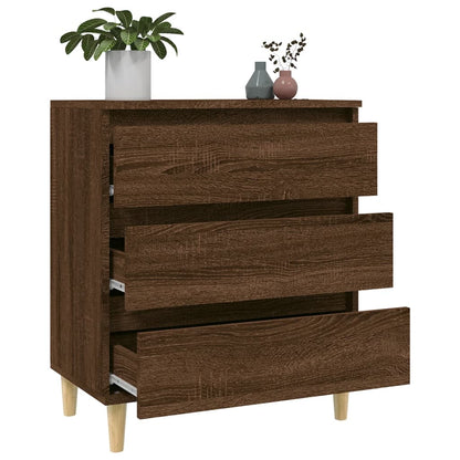 Credenza Rovere Marrone 60x35x70 cm in Legno Multistrato - homemem39