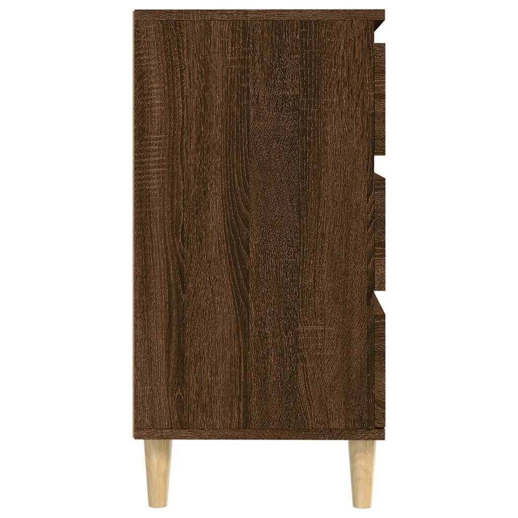 Credenza Rovere Marrone 60x35x70 cm in Legno Multistrato - homemem39