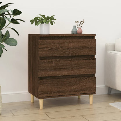 Credenza Rovere Marrone 60x35x70 cm in Legno Multistrato - homemem39