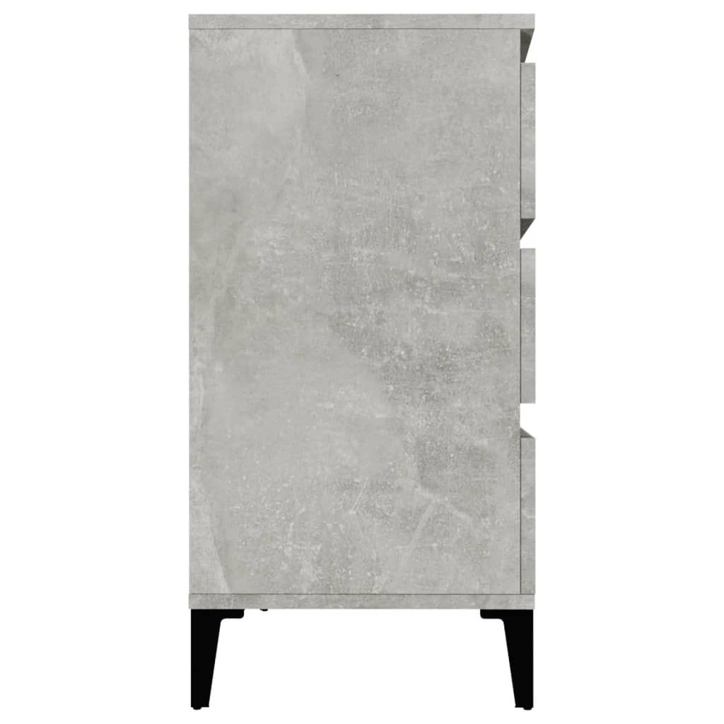 Credenza Grigio Cemento 60x35x70 cm in Legno Multistrato - homemem39