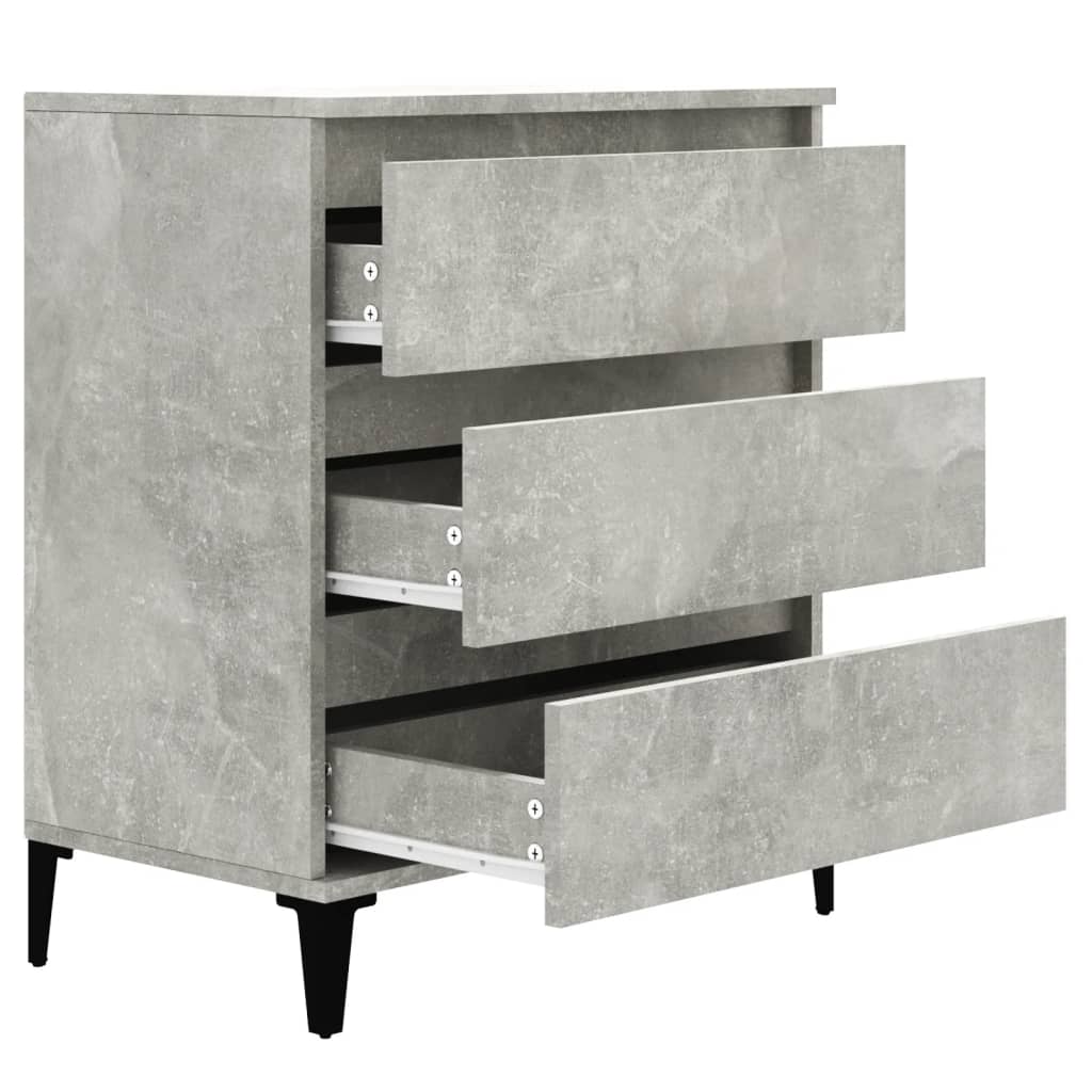 Credenza Grigio Cemento 60x35x70 cm in Legno Multistrato - homemem39