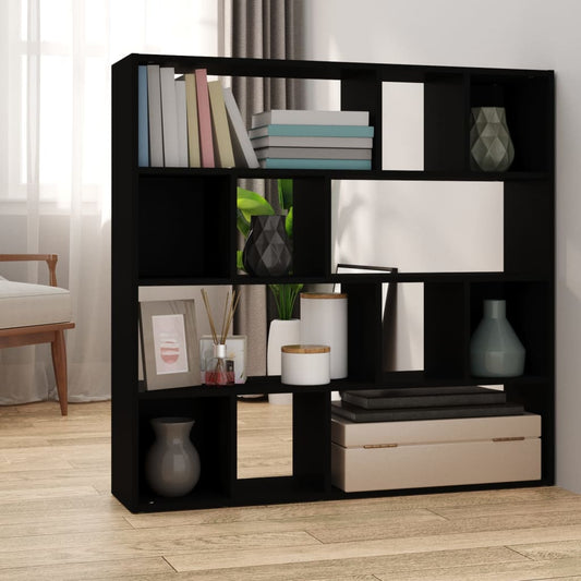 Libreria/Divisorio Nero 105x24x102 cm - homemem39