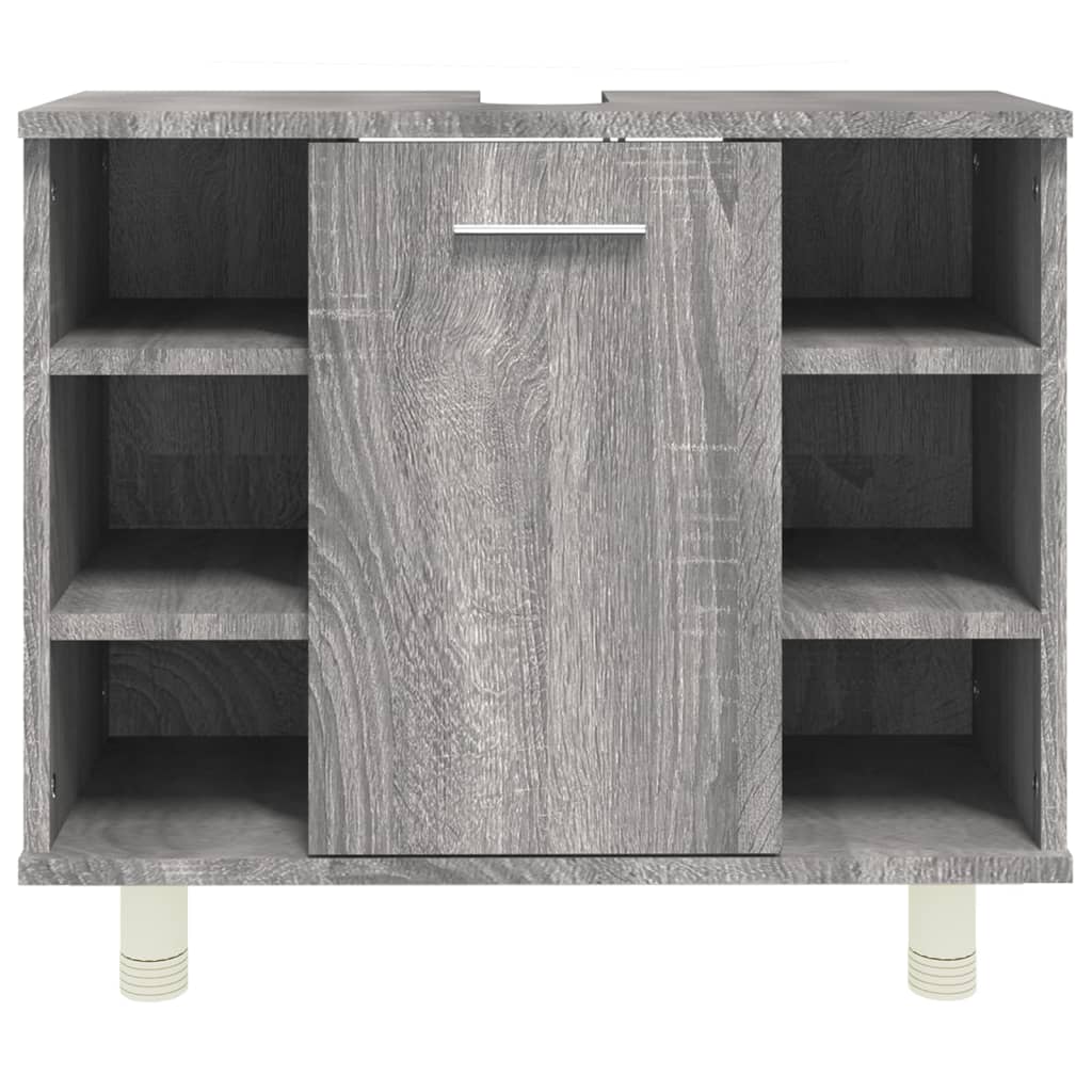 Armadietto Bagno Grigio Sonoma 60x32x53,5 cm Legno Multistrato - homemem39