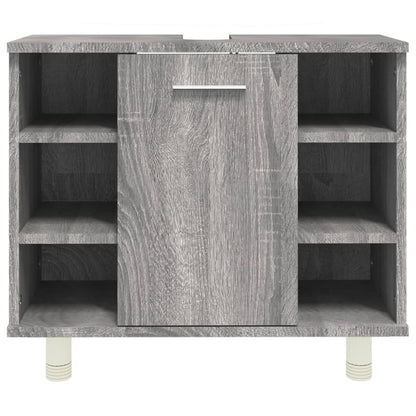 Armadietto Bagno Grigio Sonoma 60x32x53,5 cm Legno Multistrato - homemem39