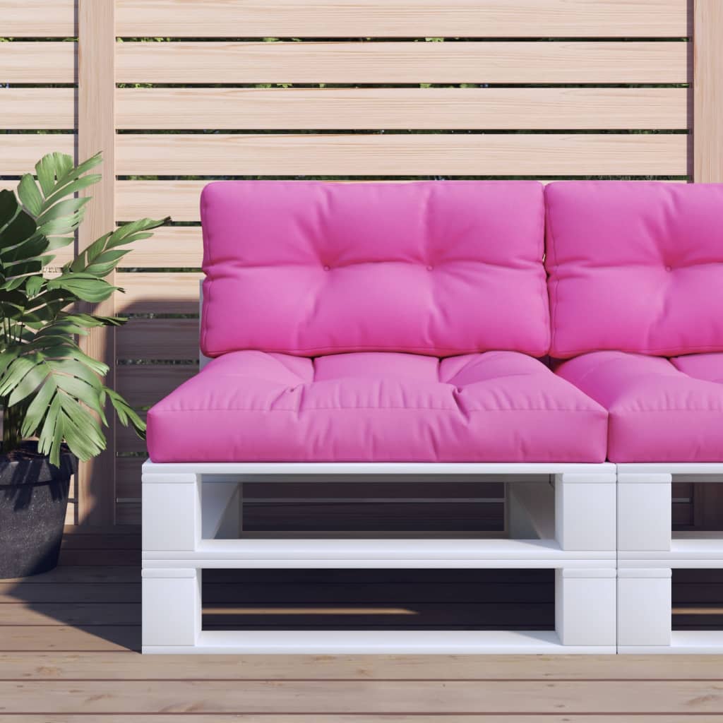 Cuscino per Pallet Rosa 80x40x12 cm in Tessuto - homemem39