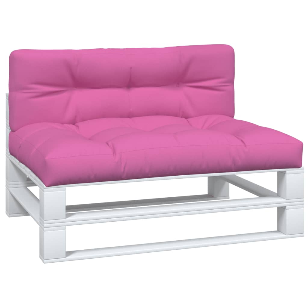 Cuscini per Pallet 2 pz Rosa in Tessuto - homemem39