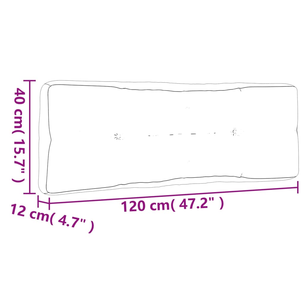 Cuscini per Pallet 3 pz Strisce Blu e Bianche in Tessuto - homemem39