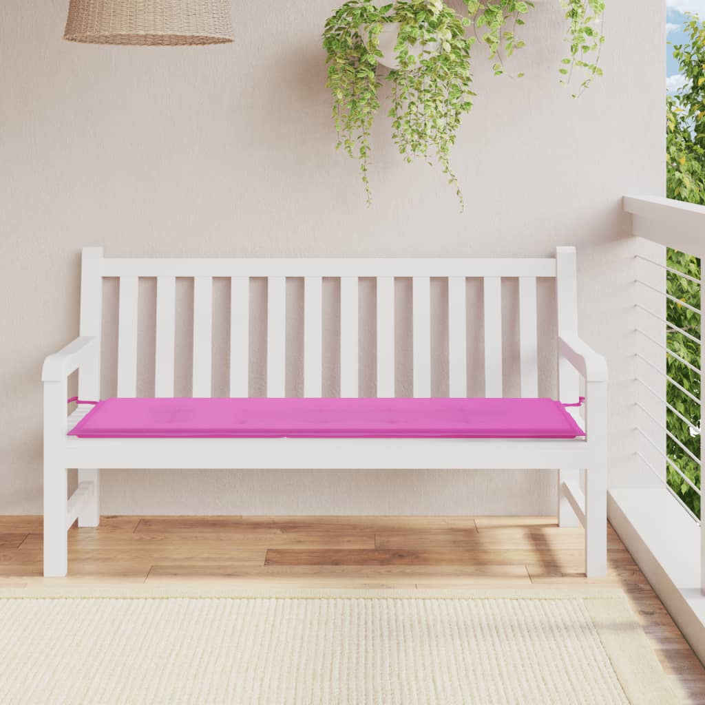 Cuscino per Panca da Giardino Rosa 150x50x3cm in Tessuto Oxford - homemem39