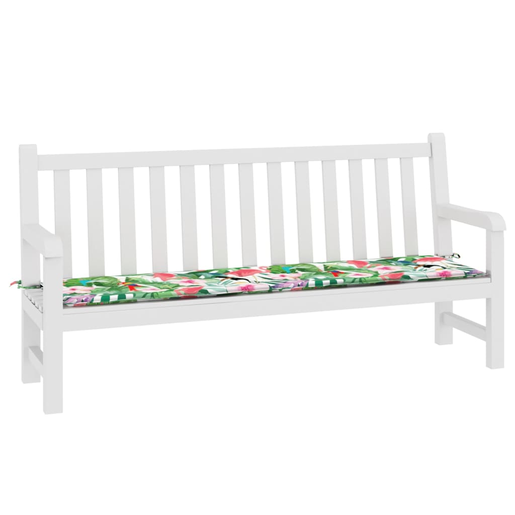 Cuscino per Panca da Giardino Multicolore 200x50x3cm in Tessuto - homemem39