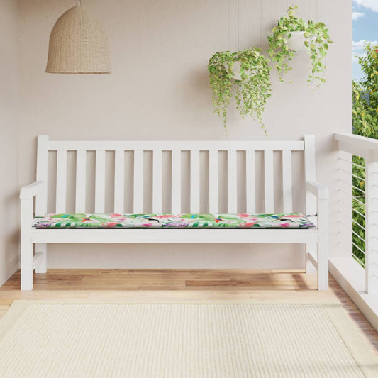 Cuscino per Panca da Giardino Multicolore 200x50x3cm in Tessuto - homemem39