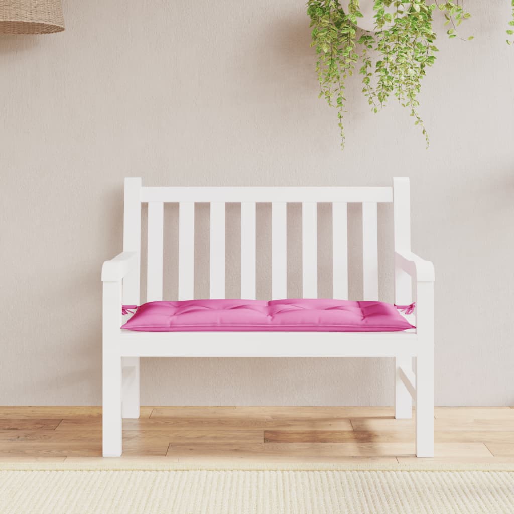 Cuscino per Panca Rosa 100x50x7 cm in Tessuto Oxford - homemem39