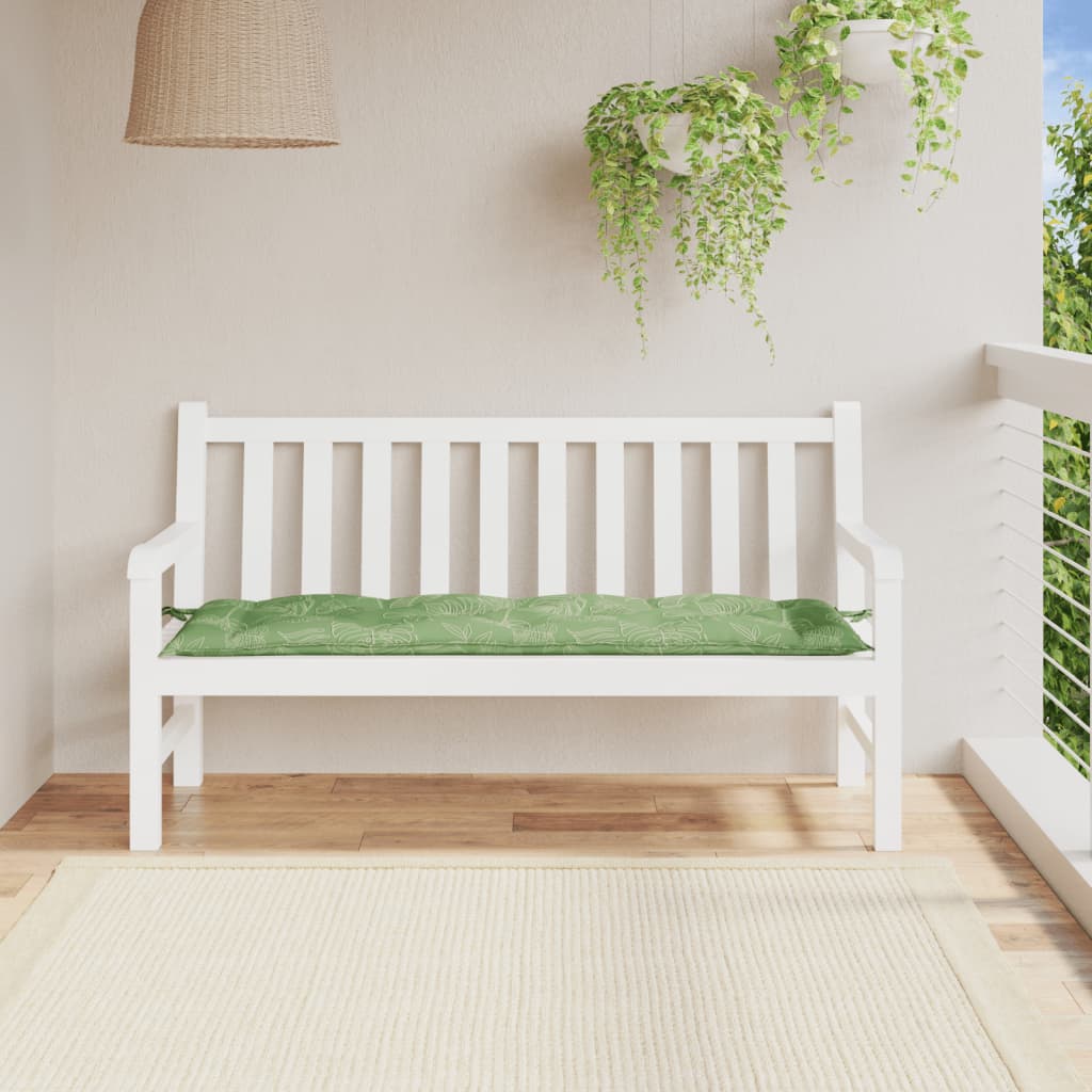 Cuscino per Panca a Foglie 150x50x7 cm in Tessuto Oxford - homemem39