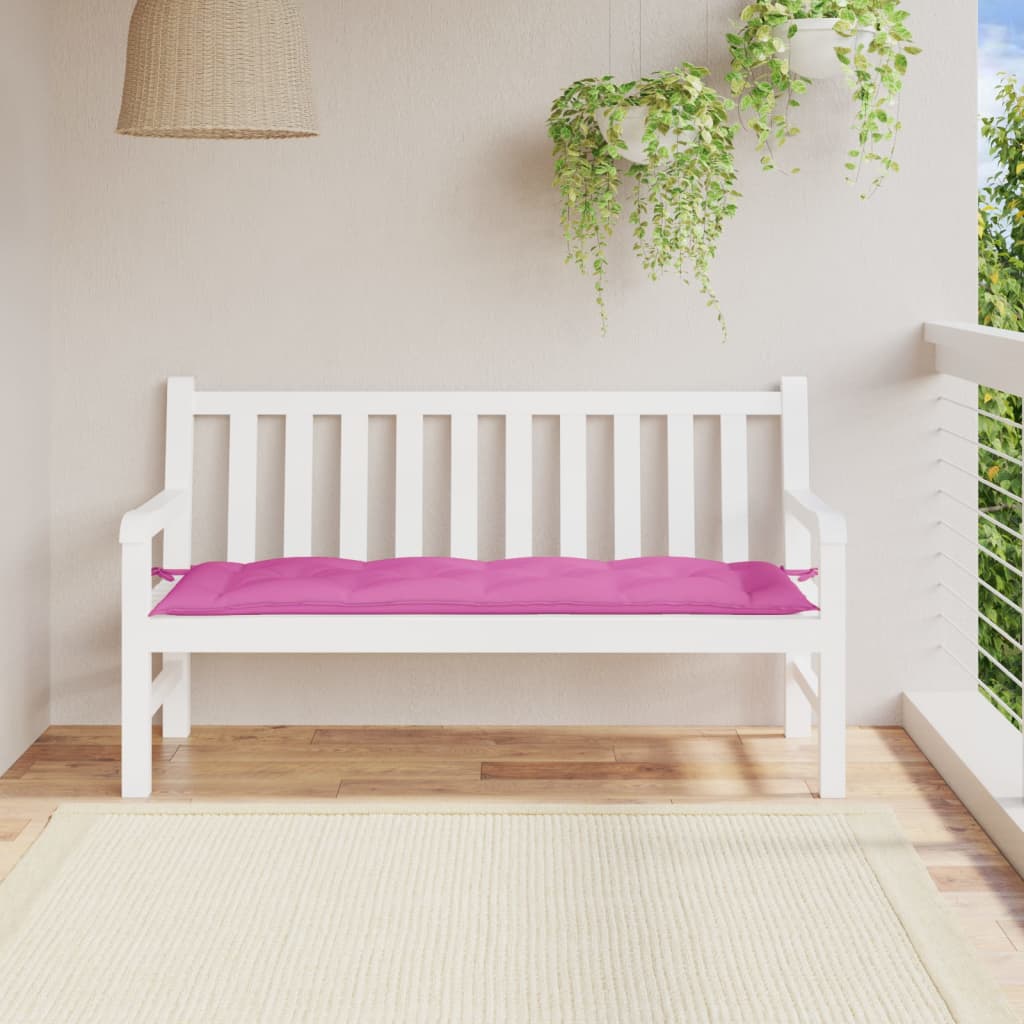 Cuscino per Panca Rosa 150x50x7 cm in Tessuto Oxford - homemem39