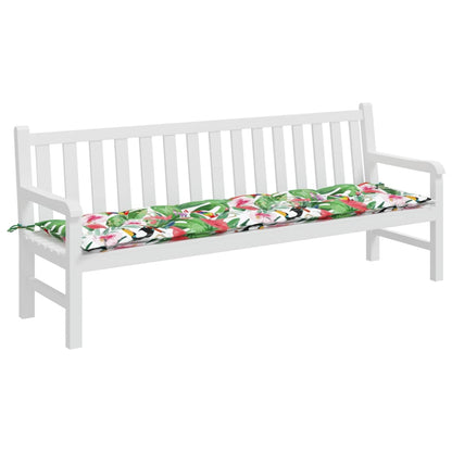 Cuscino per Panca da Giardino Multicolore 200x50x7cm in Tessuto - homemem39