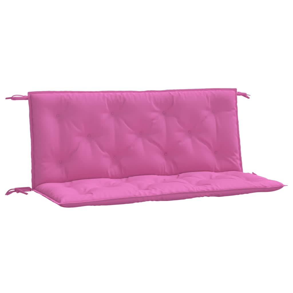 Cuscini per Panca da Giardino 2 pz Rosa 120x50x7 cm in Tessuto - homemem39