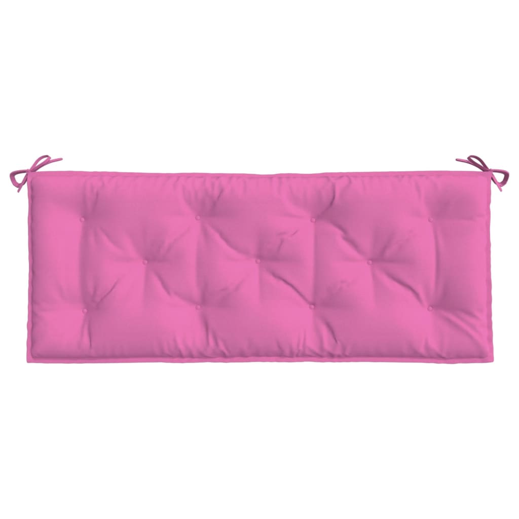 Cuscini per Panca da Giardino 2 pz Rosa 120x50x7 cm in Tessuto - homemem39