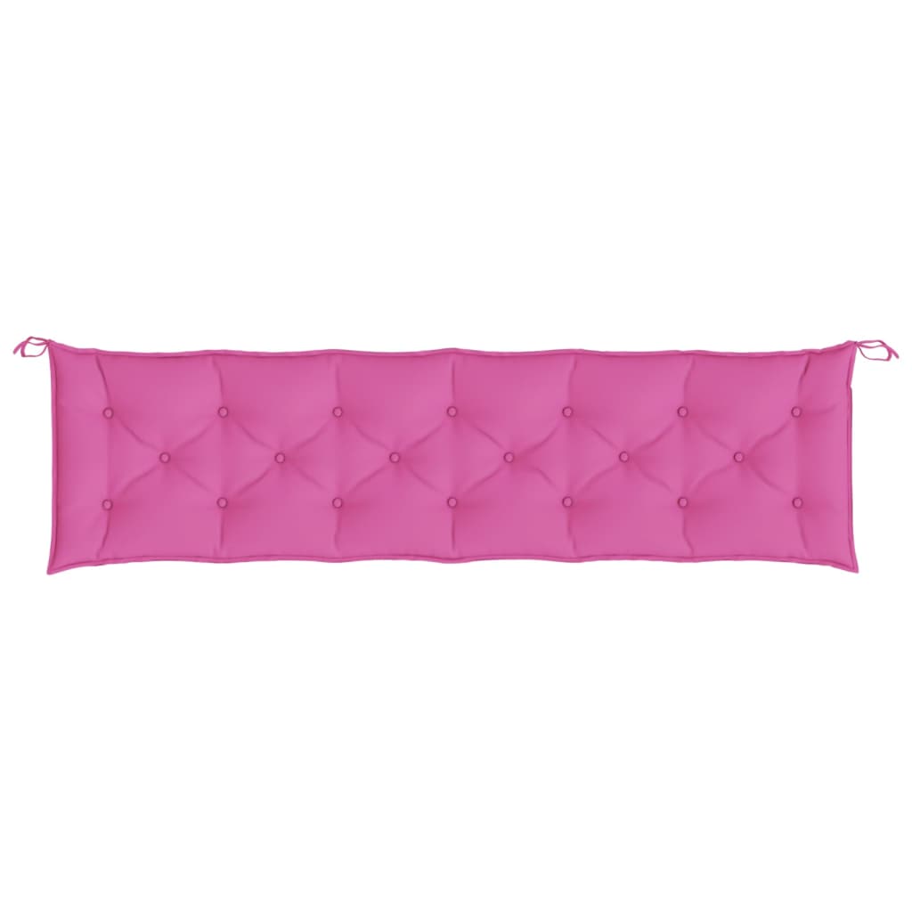 Cuscini per Panca da Giardino 2 pz Rosa 200x50x7 cm in Tessuto - homemem39