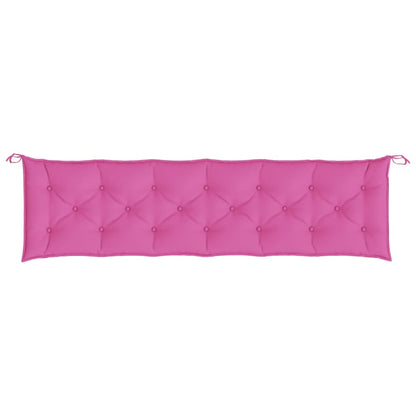 Cuscini per Panca da Giardino 2 pz Rosa 200x50x7 cm in Tessuto - homemem39