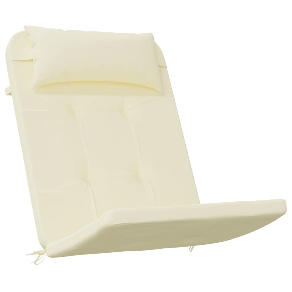 Cuscini per Sedia Adirondack 2 pz Crema in Tessuto Oxford - homemem39