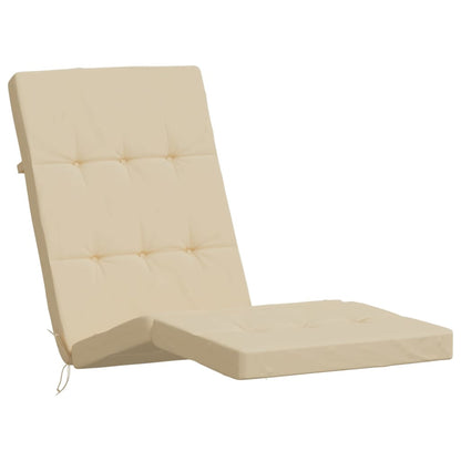 Cuscini per Sedia a Sdraio 2 pz Beige in Tessuto Oxford - homemem39