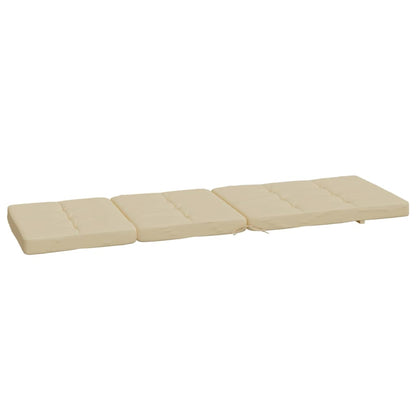 Cuscini per Sedia a Sdraio 2 pz Beige in Tessuto Oxford - homemem39