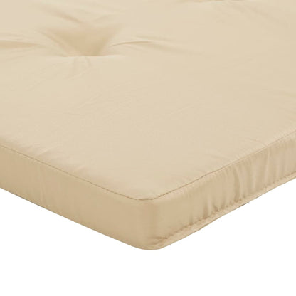 Cuscini per Sedia a Sdraio 2 pz Beige in Tessuto Oxford - homemem39