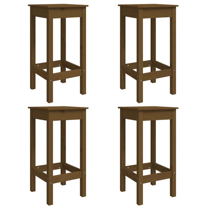 Set Bar da Giardino 5 pz Miele in Legno Massello di Pino - homemem39