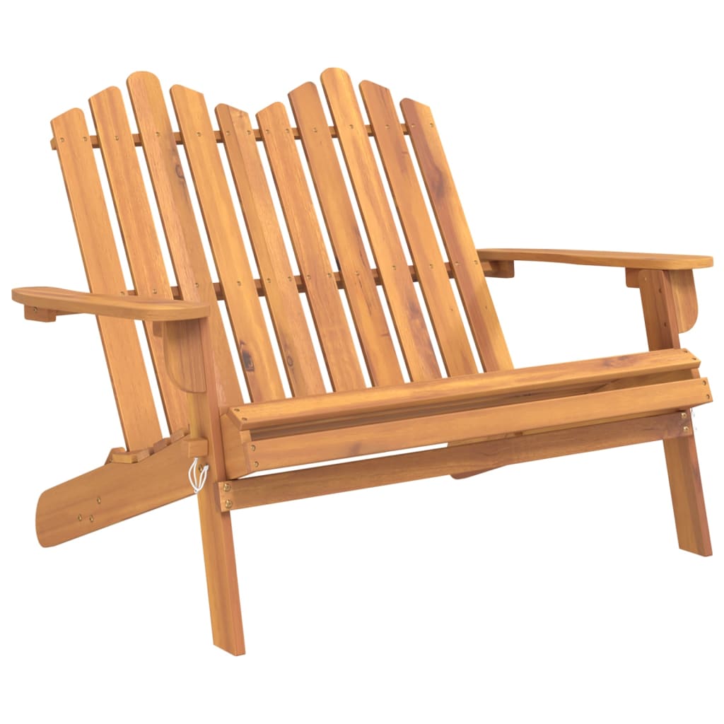 Panchina da Giardino Adirondack 126 cm Legno Massello di Acacia - homemem39