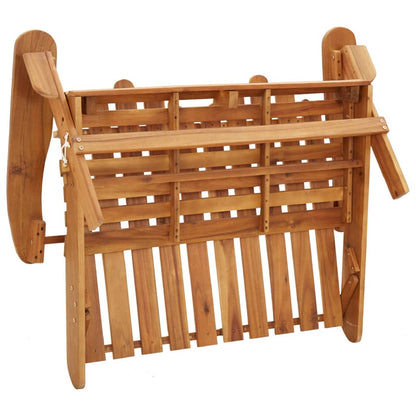 Panchina Giardino Adirondack Cuscini 126 cm Massello di Acacia - homemem39