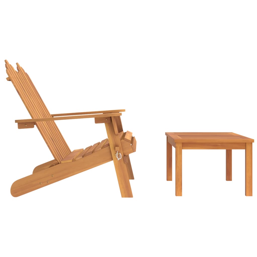 Set da Salotto Giardino Adirondack 2pz Legno Massello di Acacia - homemem39