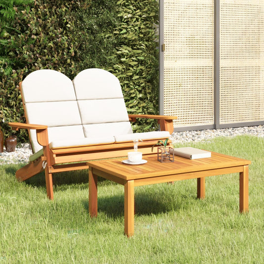 Set Salotto da Giardino Adirondack 2pz Legno Massello di Acacia - homemem39