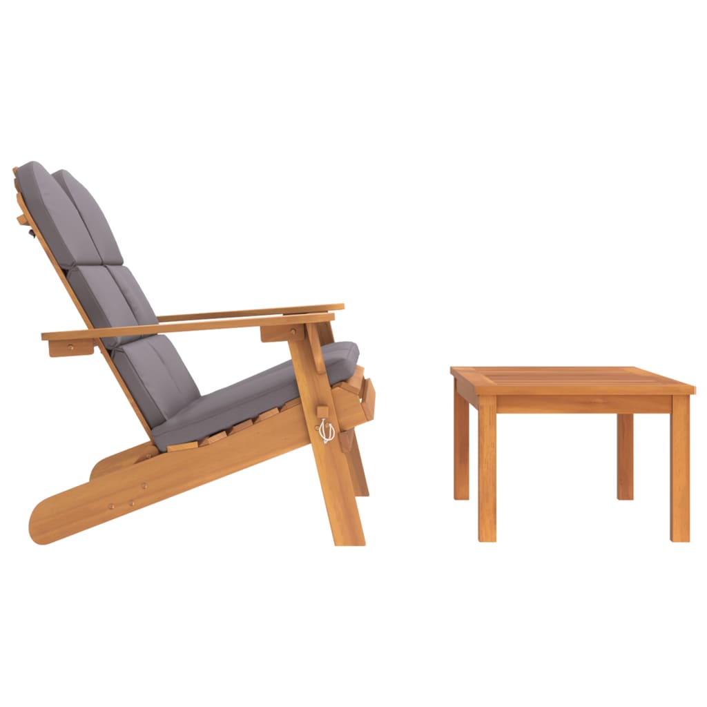 Set Salotto da Giardino Adirondack 2pz Legno Massello di Acacia - homemem39