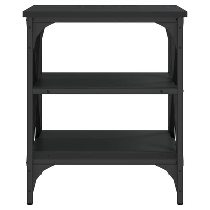 Tavolino Nero 40x42x50 cm in Legno Multistrato - homemem39