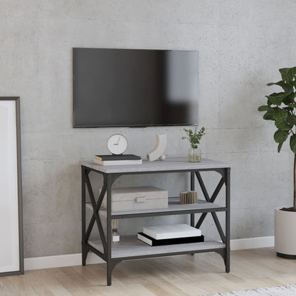 Mobile Porta TV Grigio Sonoma 60x40x50 cm in Legno Multistrato - homemem39