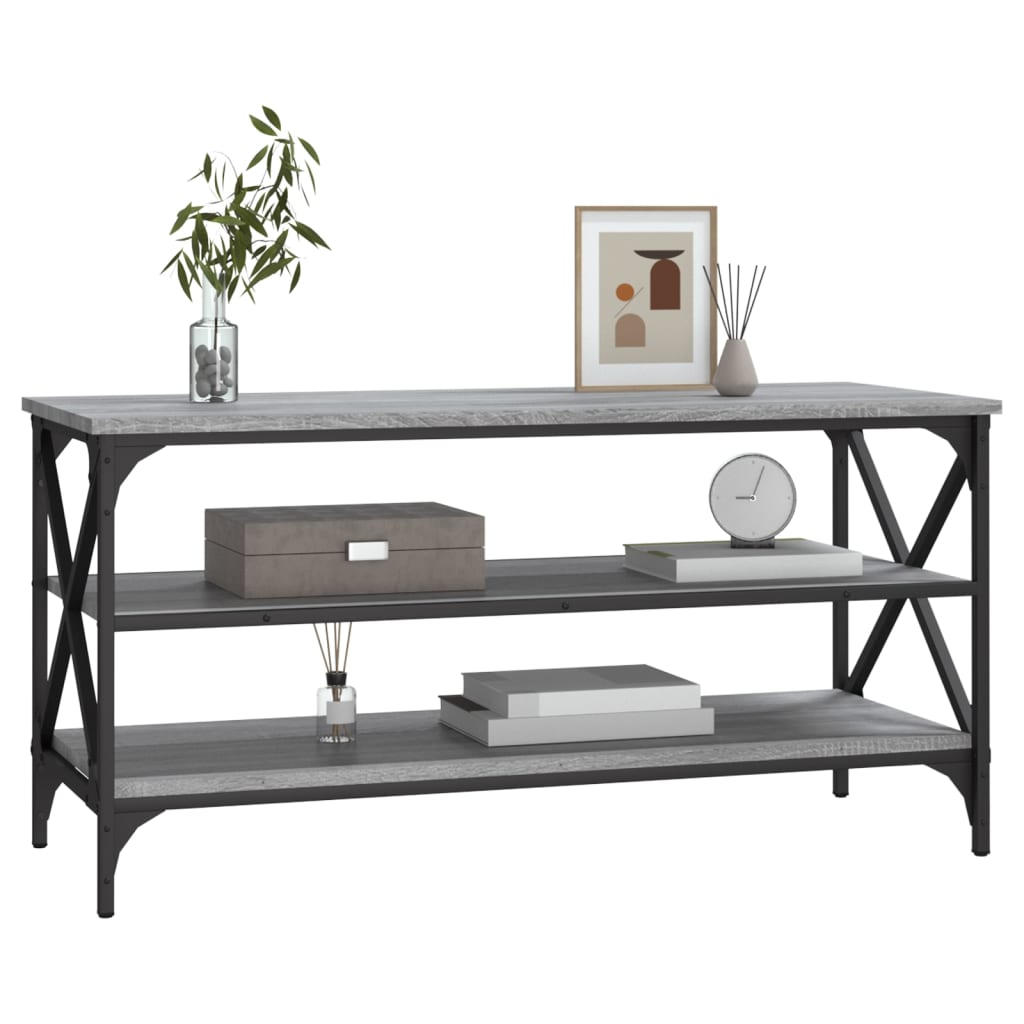 Mobile Porta TV Grigio Sonoma 100x40x50 cm in Legno Multistrato - homemem39