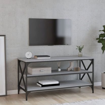 Mobile Porta TV Grigio Sonoma 100x40x50 cm in Legno Multistrato - homemem39