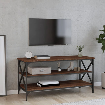 Mobile Porta TV Rovere Marrone 100x40x50 cm Legno Multistrato - homemem39