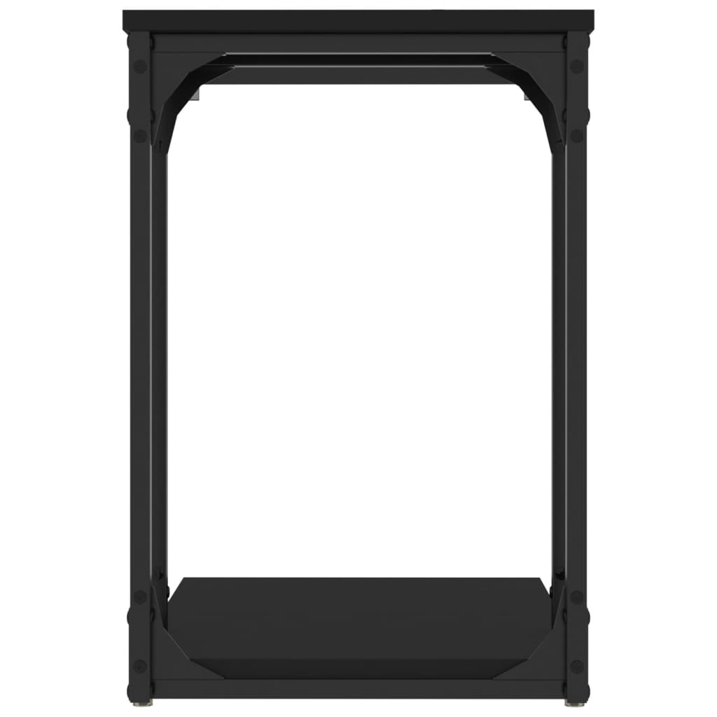 Tavolino Nero 50x35x52 cm in Legno Multistrato - homemem39