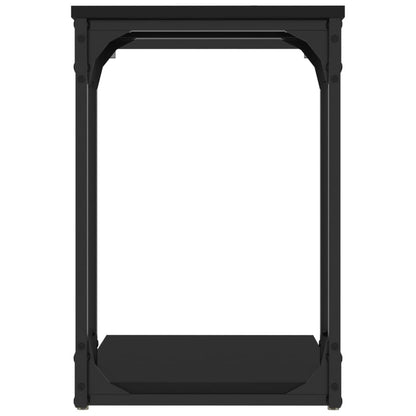 Tavolino Nero 50x35x52 cm in Legno Multistrato - homemem39