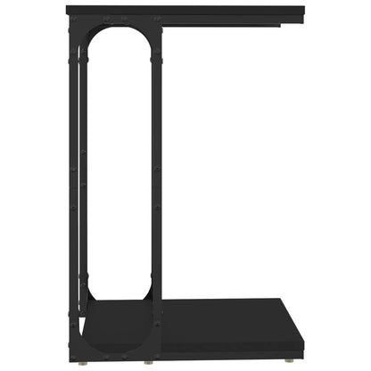 Tavolino Nero 40x30x60 cm in Legno Multistrato - homemem39