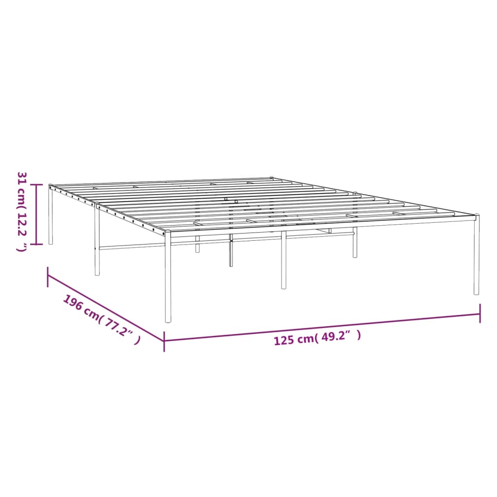 Giroletto in Metallo Nero 120x190 cm - homemem39