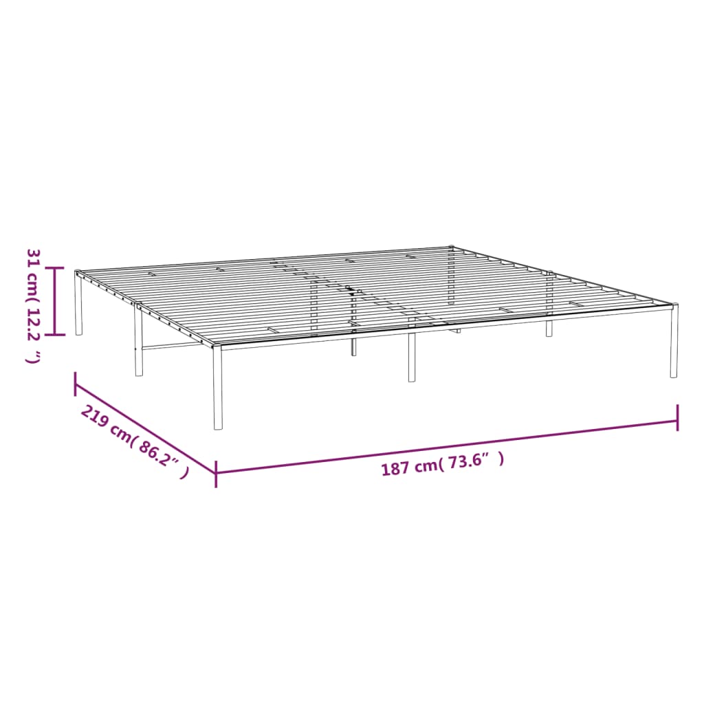 Giroletto Metallo Bianco 183x213 cm - homemem39