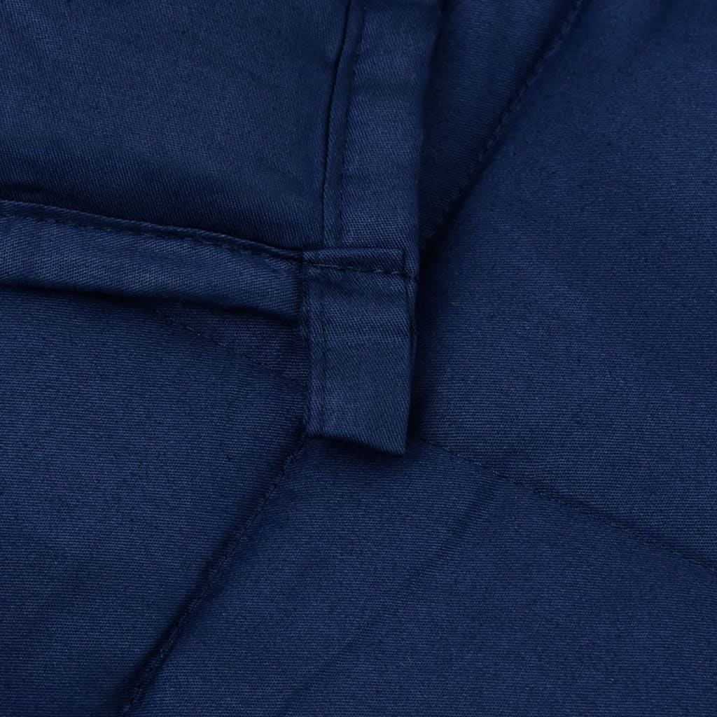 Coperta Ponderata Blu 135x200 cm 10 kg Tessuto - homemem39